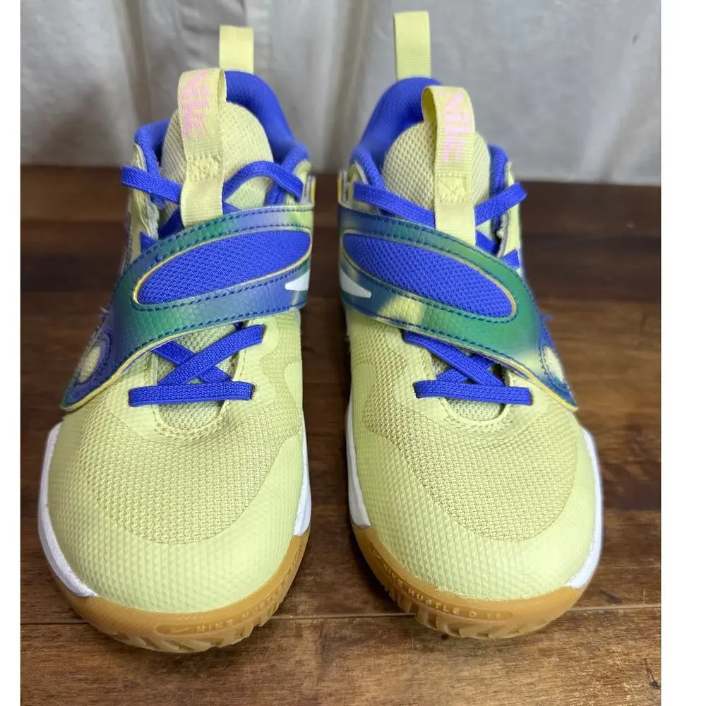 Nike Team Hustle D11 Special Edition Luminous Green Ultramarine Youth Size 1